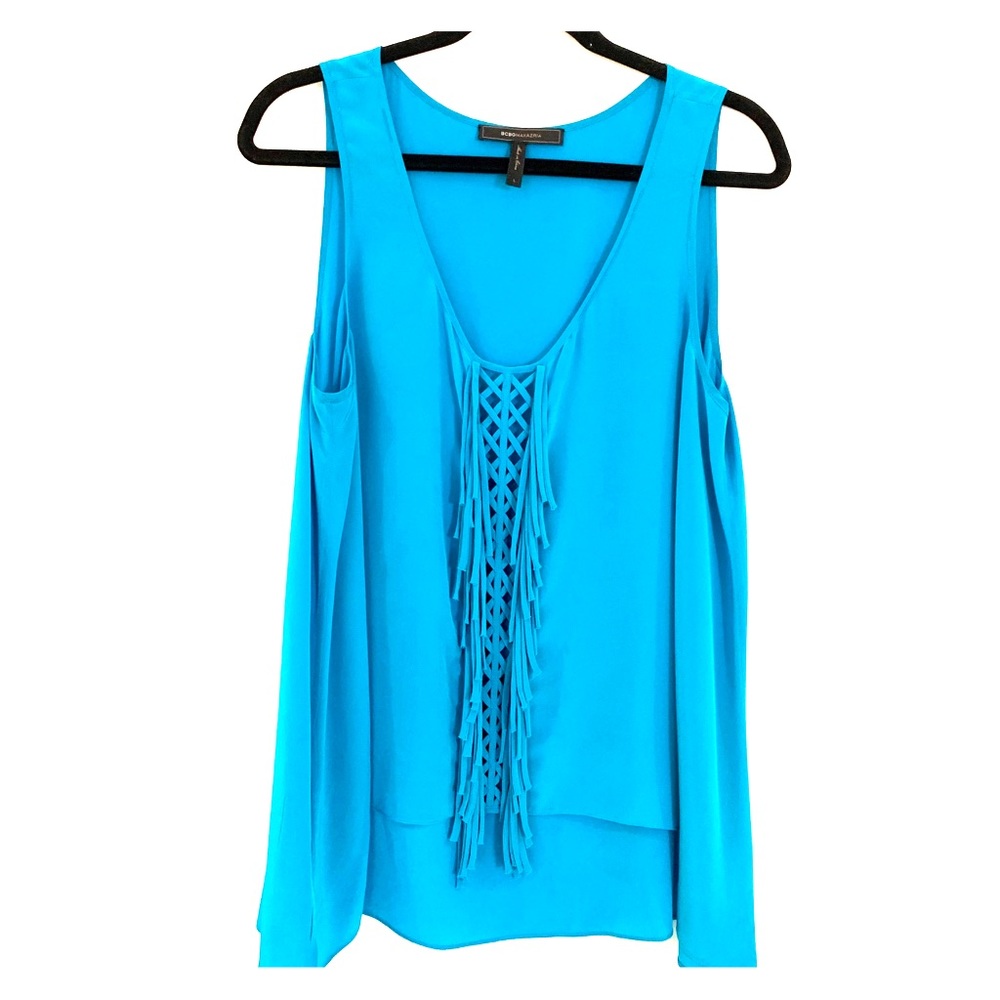 BCBG blue top M
